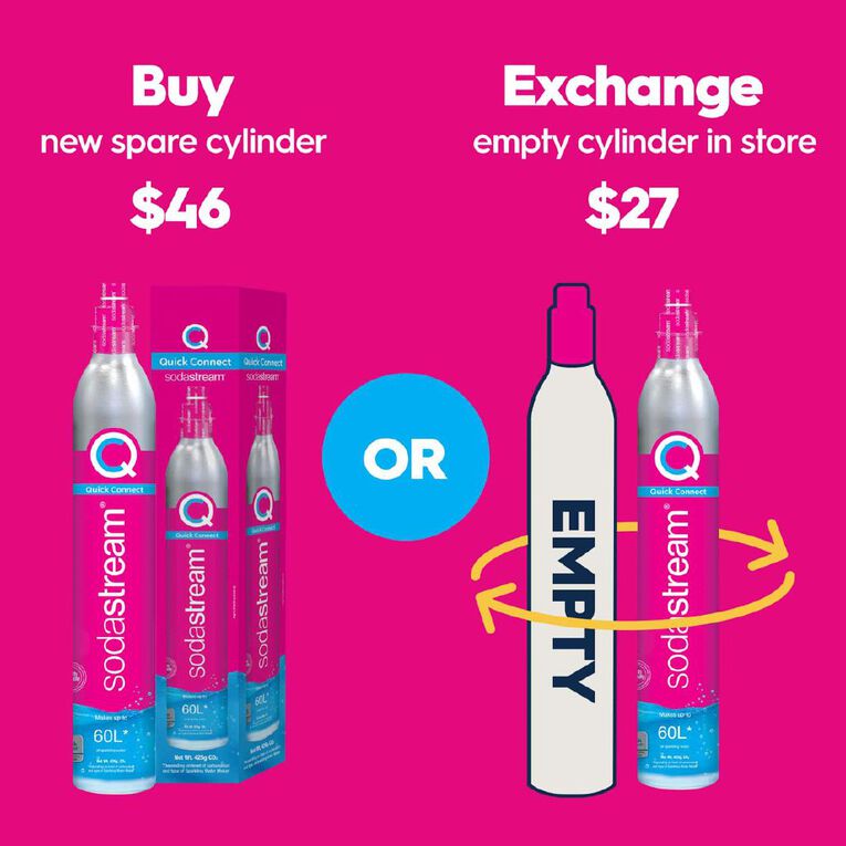 Sodastream Quick Connect Spare Cylinder 60 Litre, , hi-res