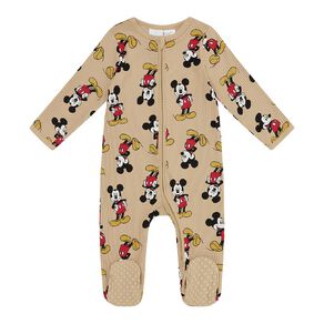 Mickey Mouse Babies' 2 Way Zip All-in-One