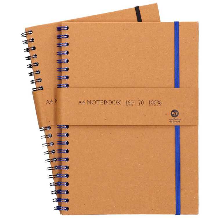 WS Notebook Wiro Kraft Brown Mid A4, , hi-res