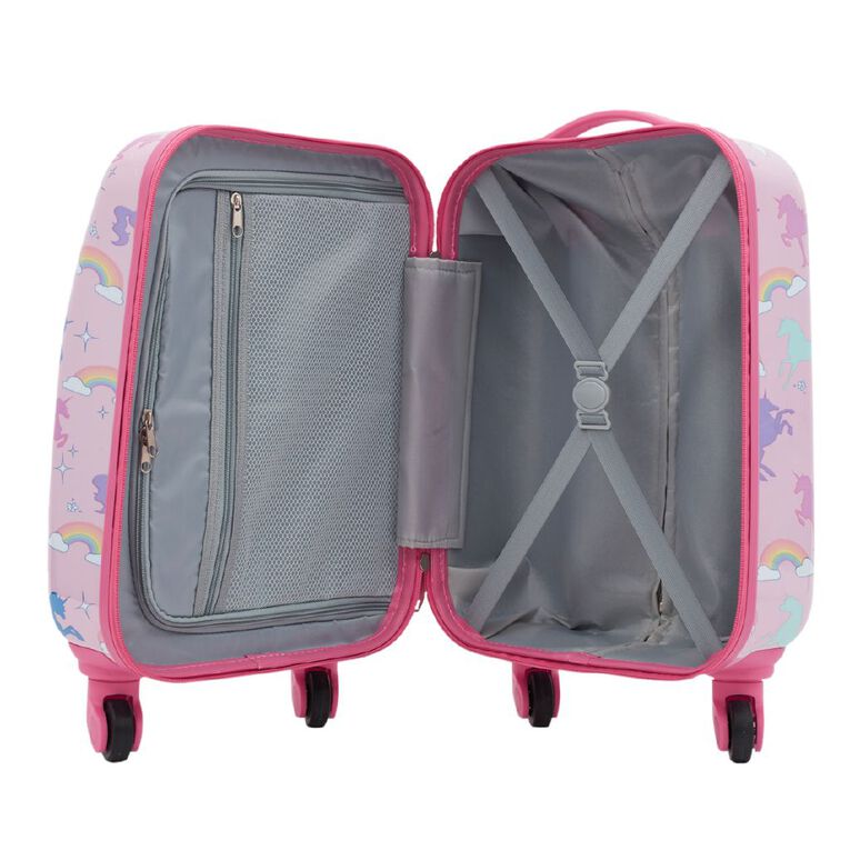 Travelers Club 5 Piece Luggage Set Unicorn Pink, , hi-res