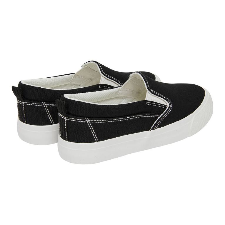 Young Original Senior Kids' Colorado Slip-on Shoes, Black/White, hi-res