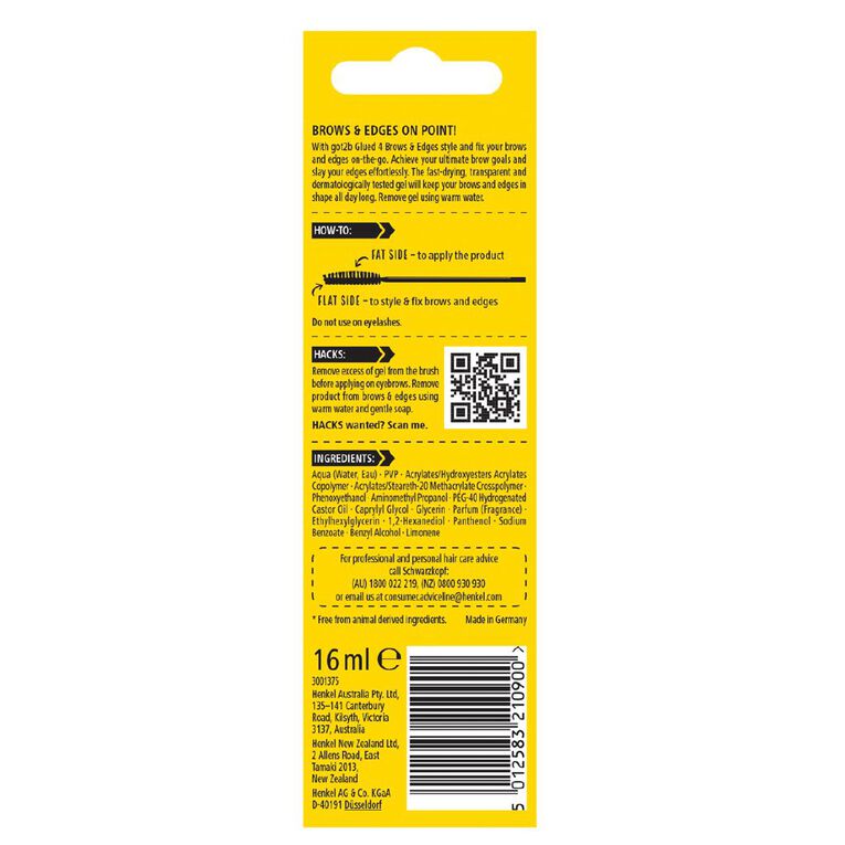 Schwarzkopf Got2b Glued 4 Brows & Edges 16ml, , hi-res
