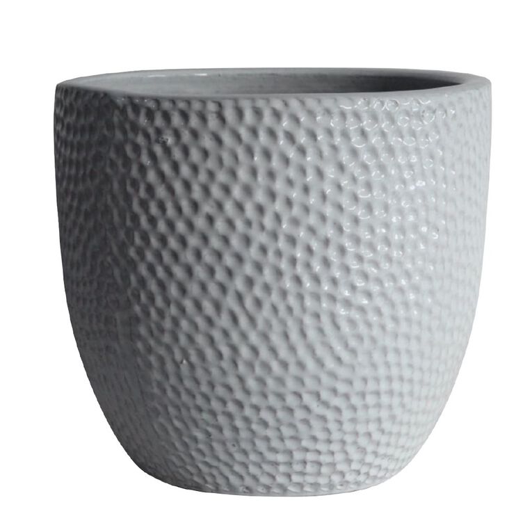 Northcote Pottery Dimple Egg Pot 18cm White Small, , hi-res