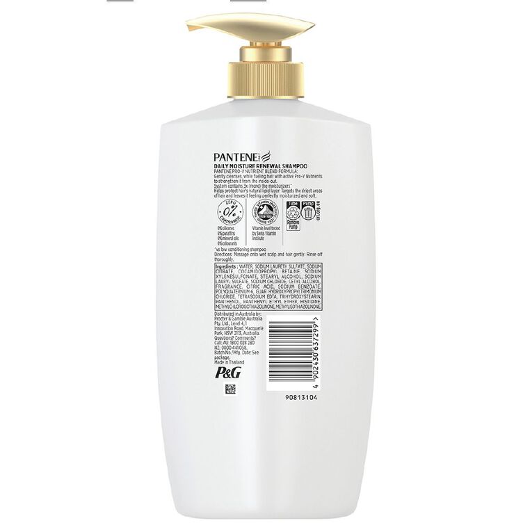 Pantene Daily Moisture Renewal Shampoo 900ml, , hi-res
