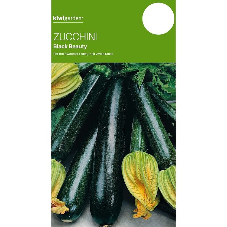 Kiwi Garden Zucchini Black Beauty Seeds, , hi-res