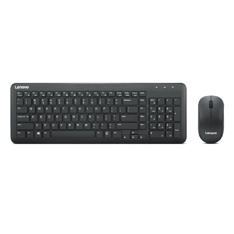 Lenovo 300 Wireless Combo Keyboard And Mouse Black, , hi-res