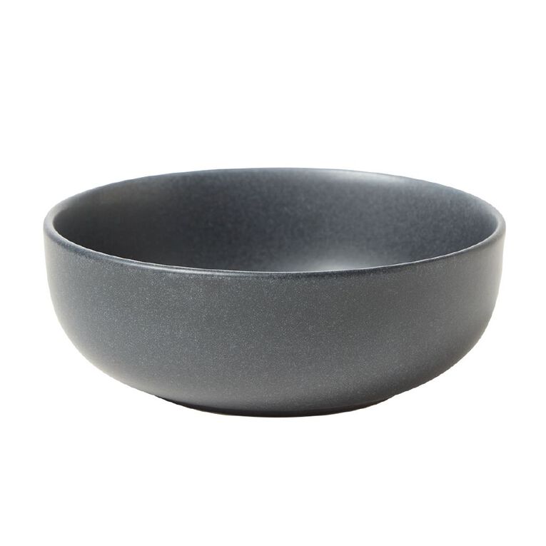 Living & Co Matte Glazed Bowl Charcoal/Grey, , hi-res
