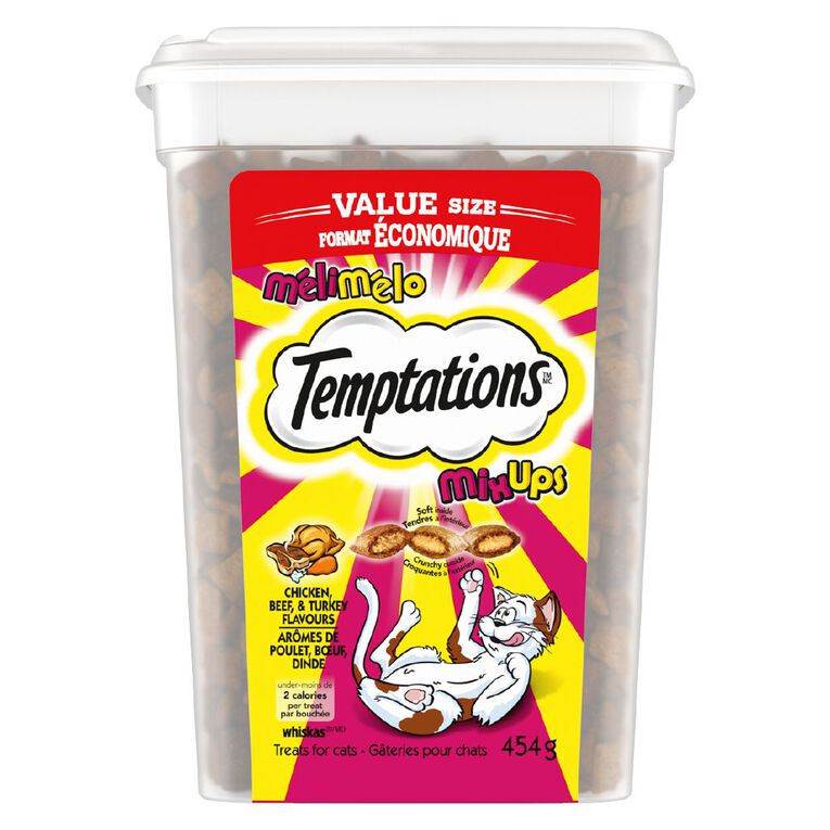 Temptations Mixups Chicken Beef & Turkey  Tub 454g, , hi-res