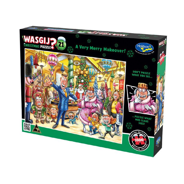 Wasgij Xmas 21 Mrs Claus Shopping Trip 1000 Piece Puzzle Assorted, , hi-res