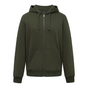 H&H Men's Zip-Thru Hooded Sweatshirt
