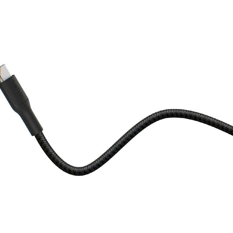 Belkin BoostCharge Pro USB-C Braided Cable Lightning Connector 2m Black, , hi-res