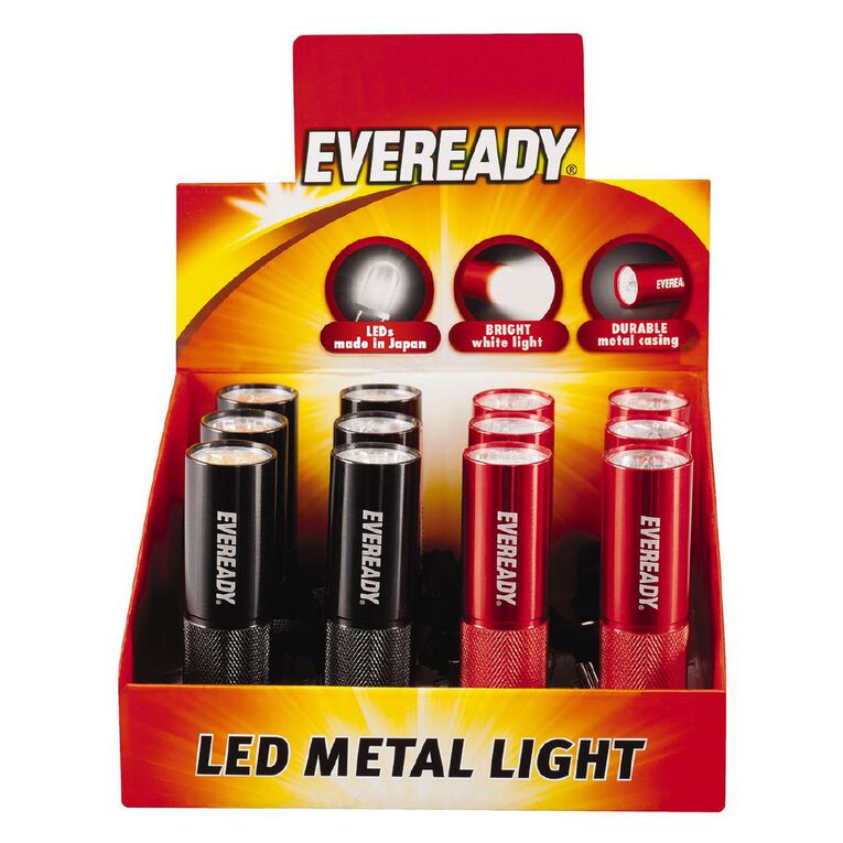 Eveready 3 LED Metal Torch, , hi-res