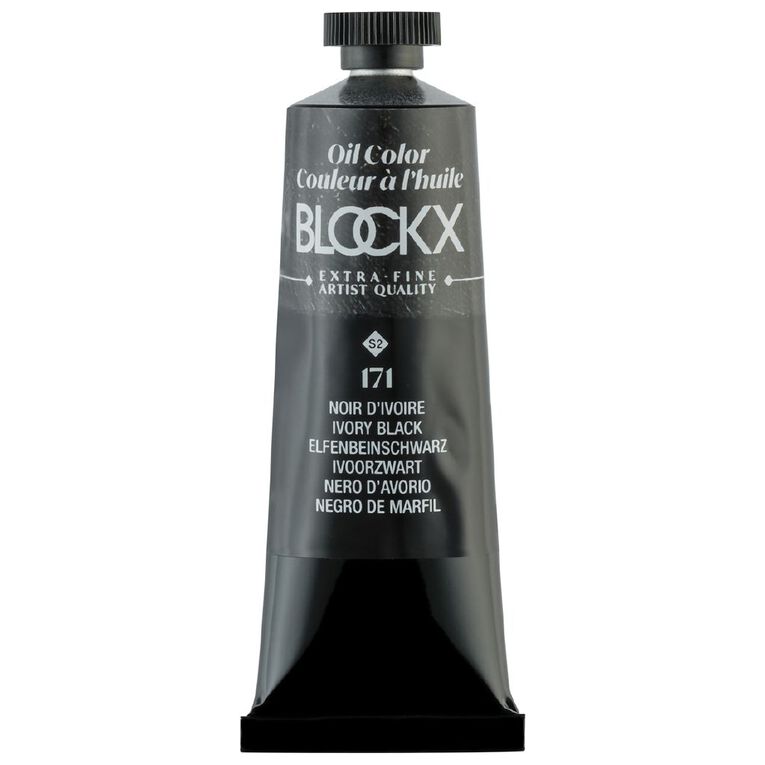 BLOCKX Oil Tube 35ml S2 171 Ivory Black Black, , hi-res