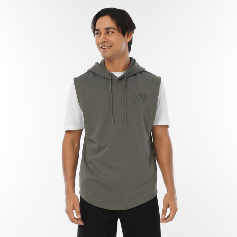 Garage Men's Hooded Muscle, Grey Dark, hi-res
