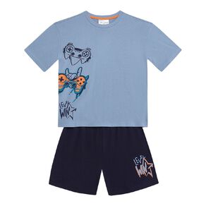 H&H Boys' Tee and Shorts Pyjama Set