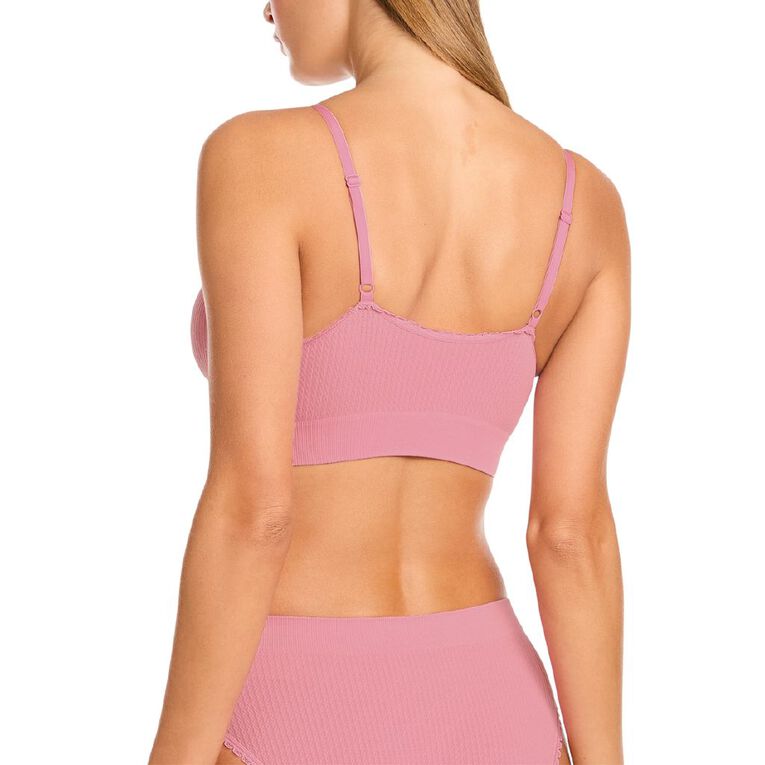 Clio Women's Sweet Face Bralette, Pink Mid, hi-res
