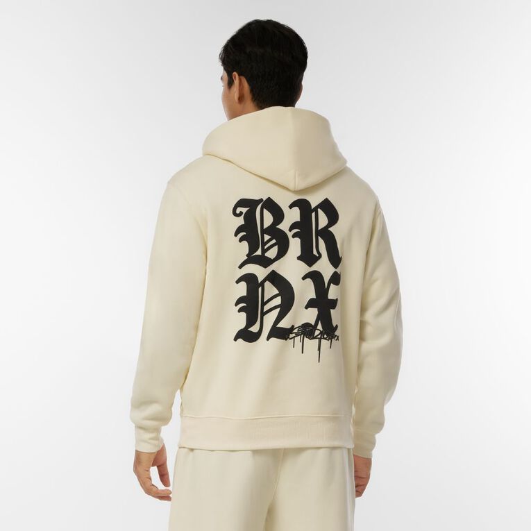 Garage Men's Men's Oversized Fresh Fleece Hoodie, Cream, hi-res