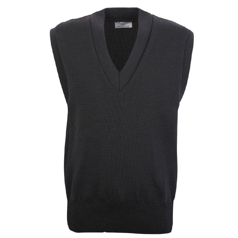 Schooltex Wool Vest, Black, hi-res