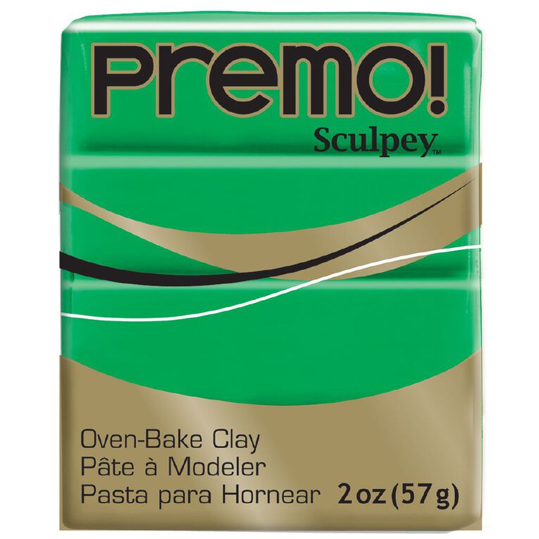 Sculpey Premo Accent Clay 57g Green Mid, , hi-res