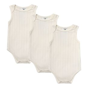 Young Original Babies' Pointelle Sleeveless Bodysuit 3 Pack