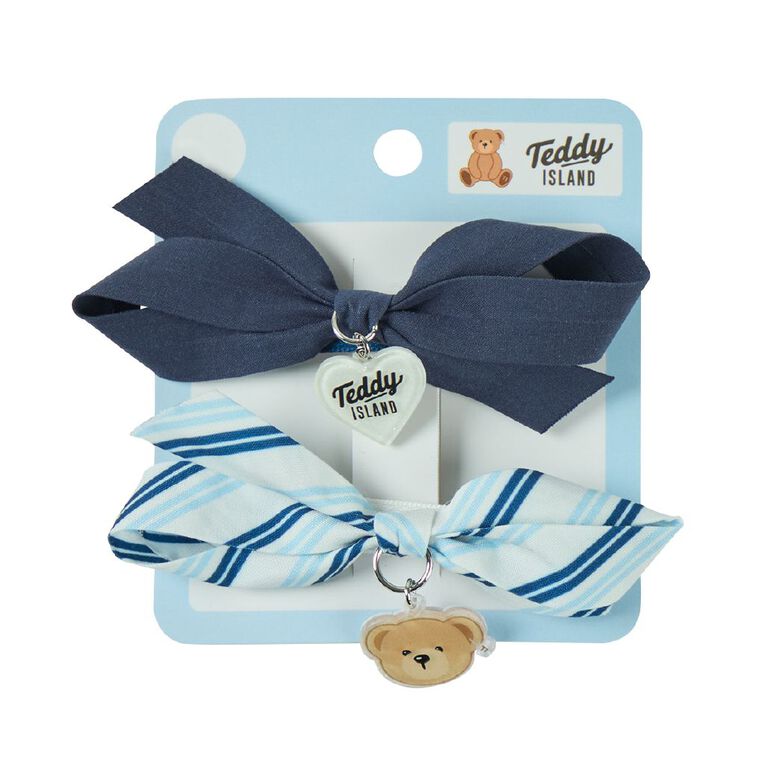 Teddy Island Bow Charm Clip Double 2 Pack, , hi-res