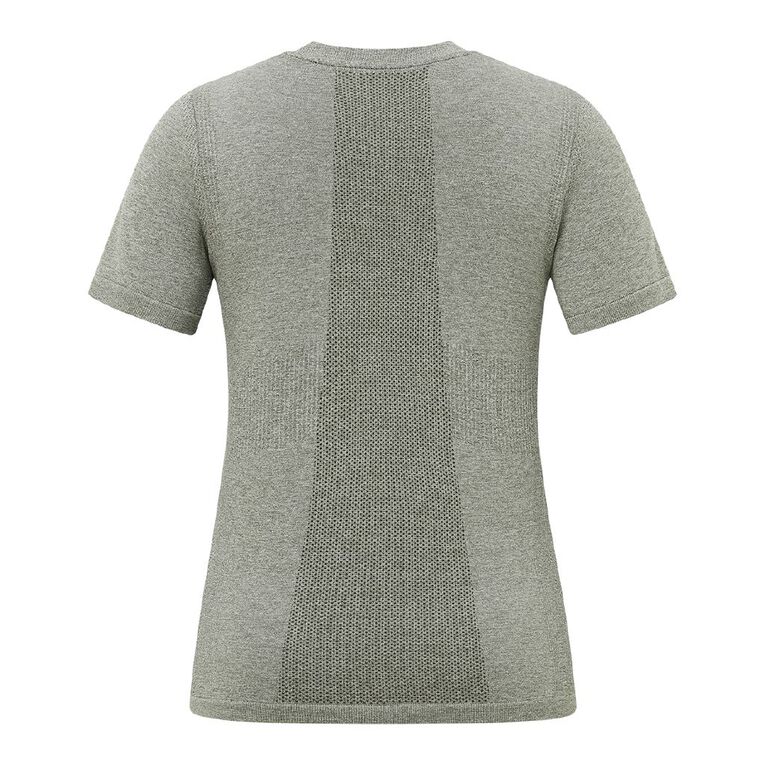 Active Intent Women's Seamless Tee, Grey Mid, hi-res