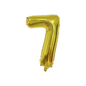 Party Inc Foil Balloon #7 Gold 35cm