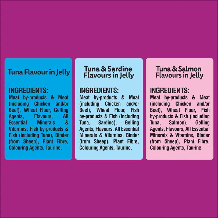 Whiskas Tuna Flavour Mixed Favourites In Jelly 18x85g Box, , hi-res