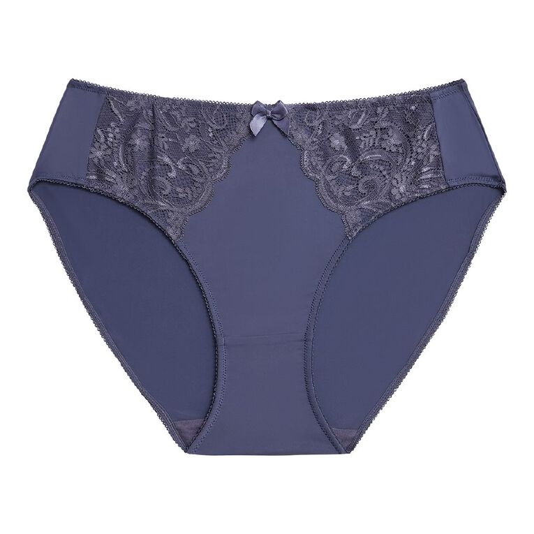 H&H Women's Florence Bikini Briefs, Grey Dark, hi-res