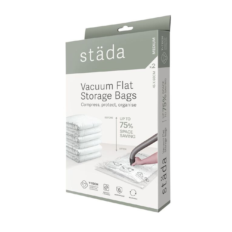 Stada Vacuum Bag Medium Clear 2 Pack, , hi-res