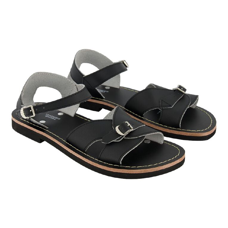 Young Original Senior Roman Sandals Black The Warehouse