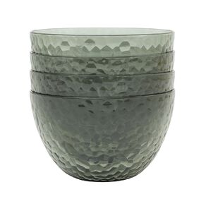 Living & Co Textured Picnic Bowls 14cm Grey Light 4 Pack