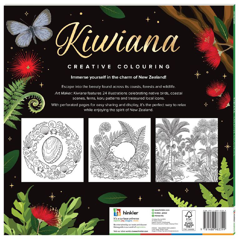 Art Maker: Creative Colouring Kiwiana, , hi-res