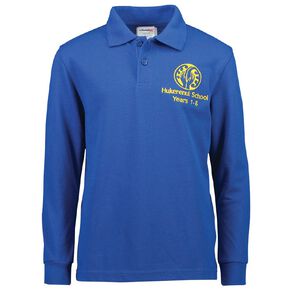 Schooltex Hukerenui School Long Sleeve Polo with Embroidery