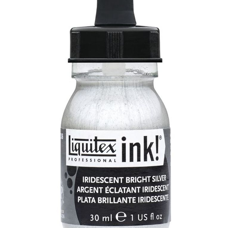Liquitex Ink 30ml Iridiscent Silver, , hi-res