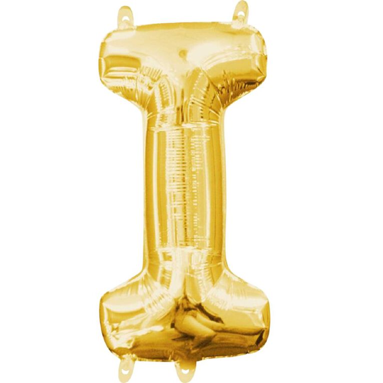 Anagram Small-Size Air Letter I Gold Balloon, , hi-res