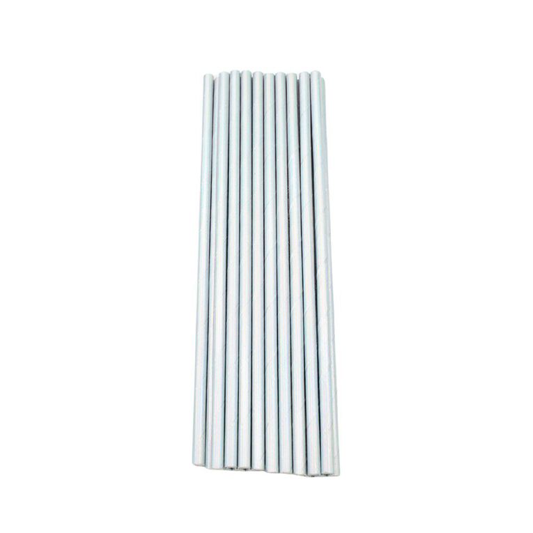 Hoorah Iridescent Paper Straws 20 Pack, , hi-res