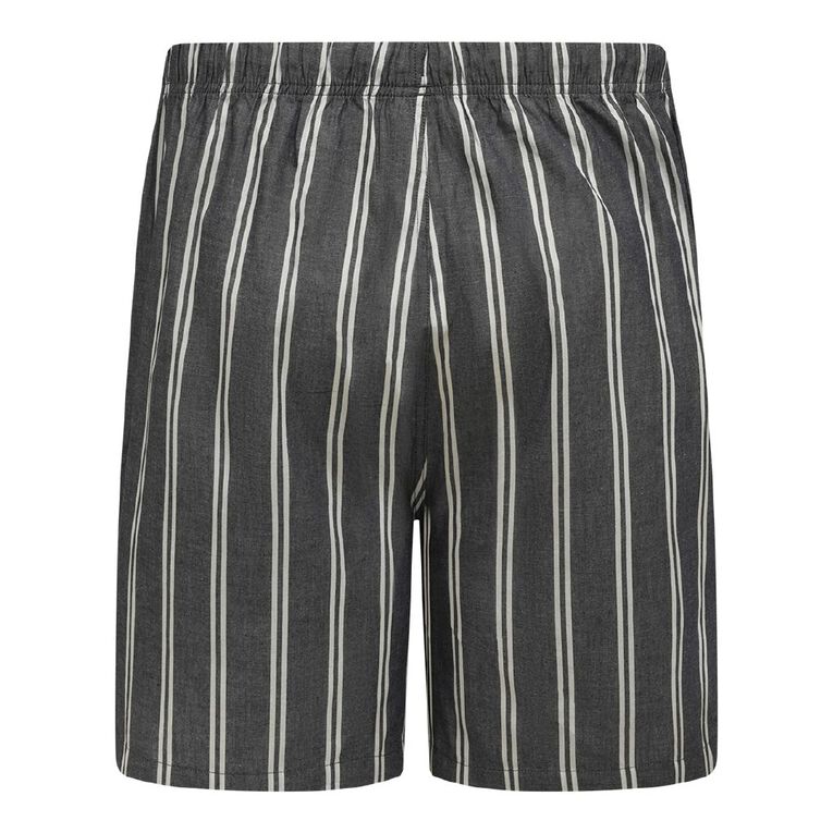 H&H Men's Cotton Woven Pyjama Short, Blue Dark, hi-res