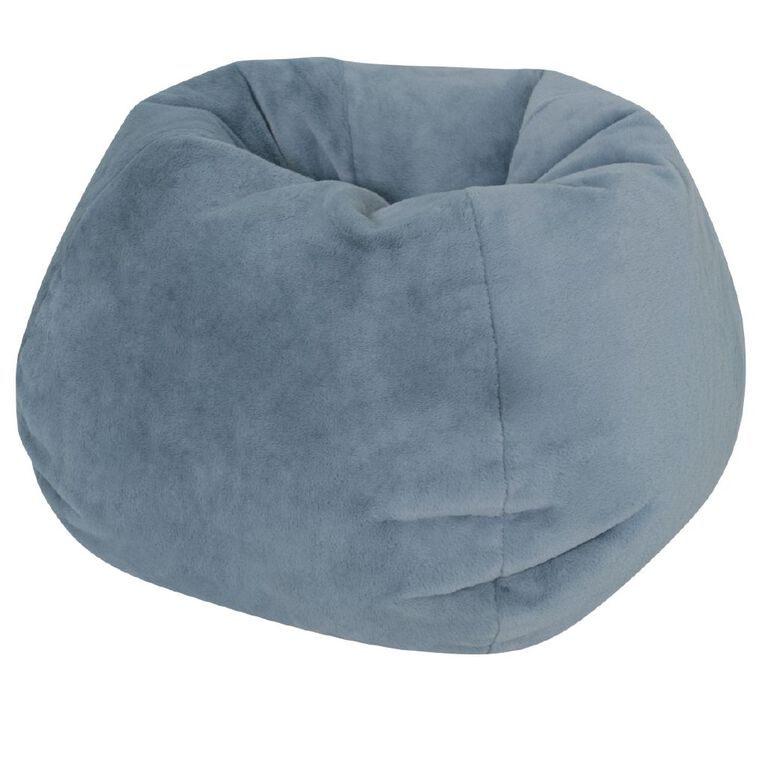 Living & Co Faux Fur Bean Bag Slate, , hi-res
