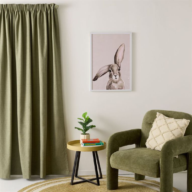 Living & Co Vienna Curtains Green 230-330cm Wide/160cm Drop, , hi-res