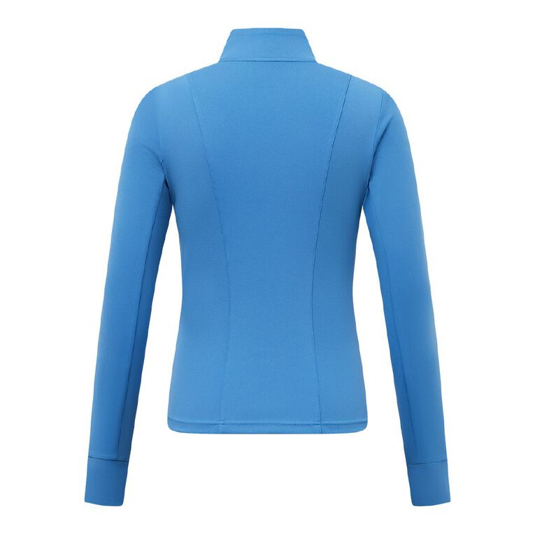 Active Intent Women's Supersoft Zip Sweat, Blue Mid, hi-res
