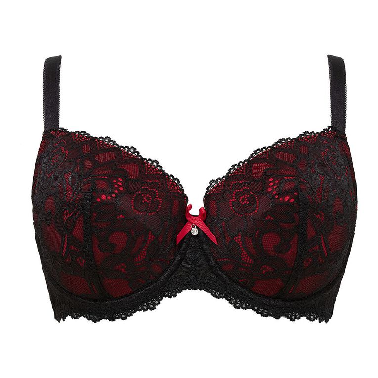 H&H Women's Belle Contour Bra, Red Mid S26 CHILI, hi-res
