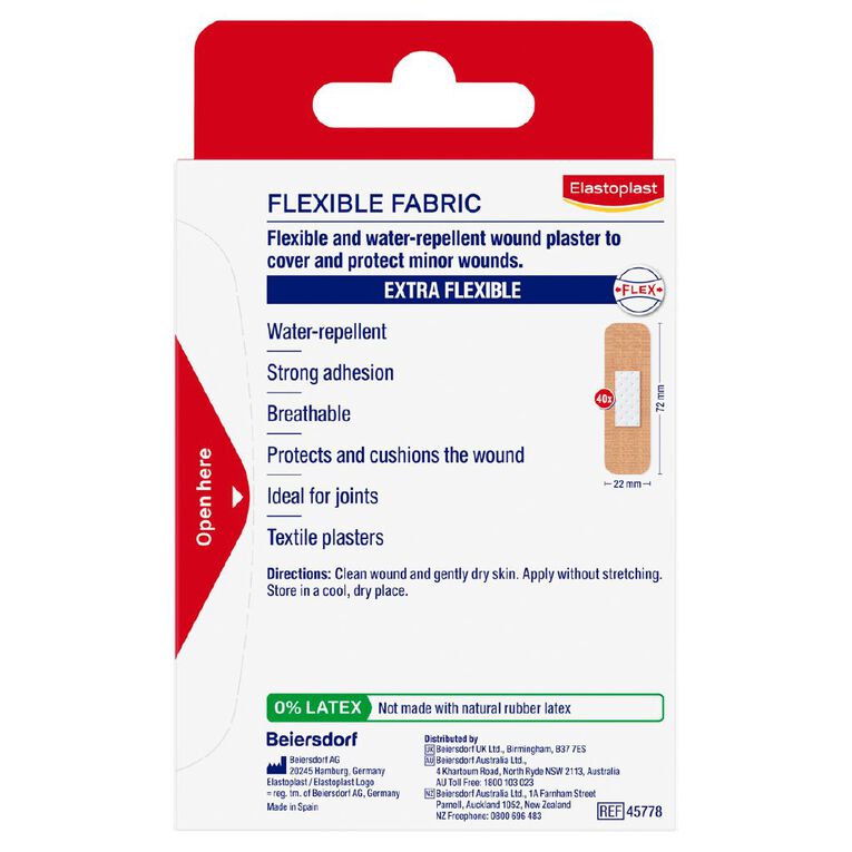 Elastoplast Fabric Flexible Strips 40 Pack, , hi-res