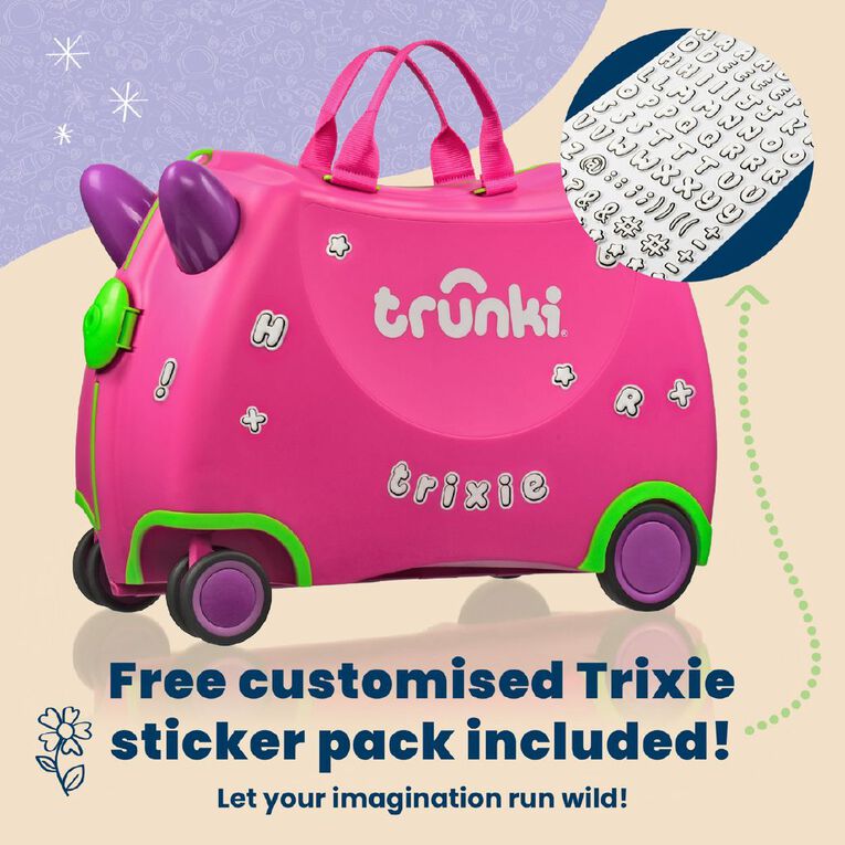 Trunki Ride On Suitcase Pink, , hi-res