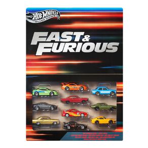 Hot Wheels Fast & Furious Diecast Vehicle Multipack 10 Pack