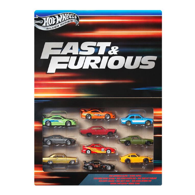 Hot Wheels Fast & Furious Diecast Vehicle Multipack 10 Pack, , hi-res