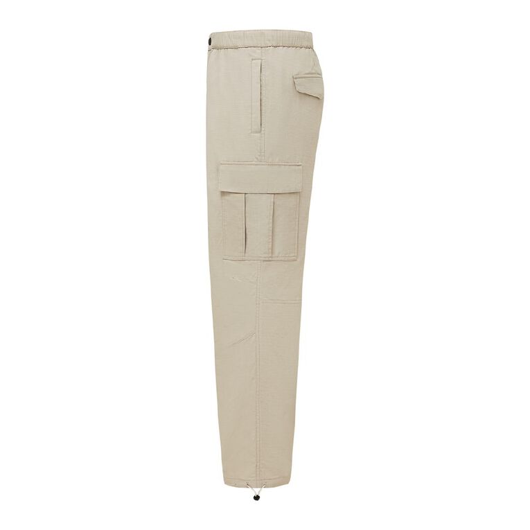 Garage Men's Pants Relaxed Elastic Waist, Brown Light, hi-res