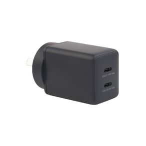 Tech.Inc PD 45W Dual USB-C Fast Charger Space Black