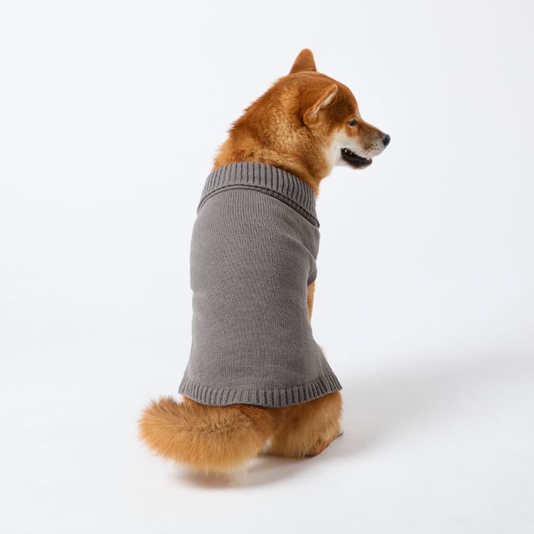 Petzone Knit Pet Jersey Grey Large, , hi-res