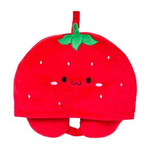 Living & Co Hooded Travel Pillow Strawberry